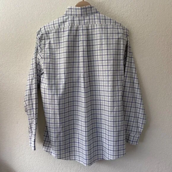 Brooks Brothers Regent Non-Iron Checkered windowpane Cotton Shirt Size XL - Picture 2 of 10